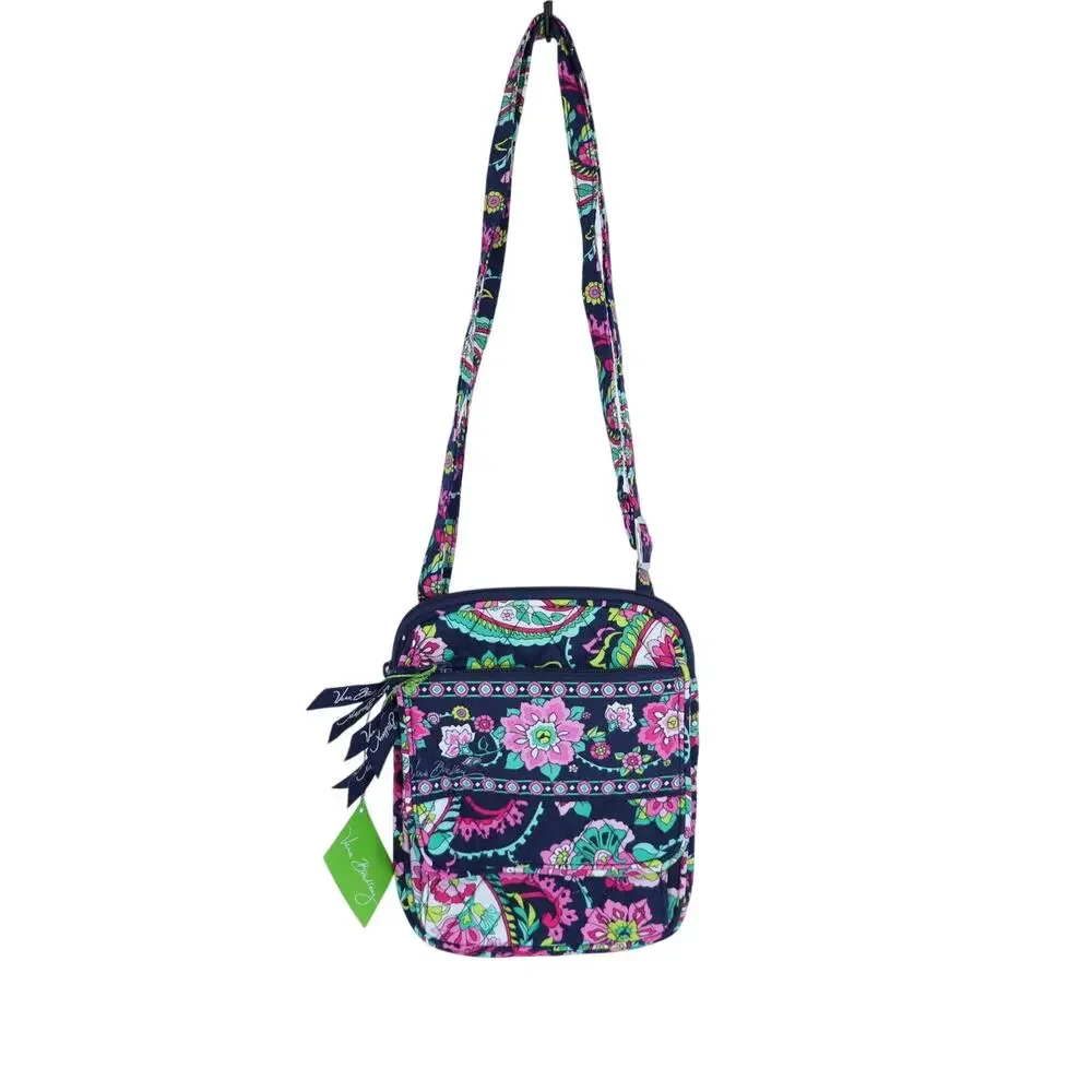 VERA BRADLEY Little Hipster Crossbody Bag Petal Paisley Multicolor NWT Purse